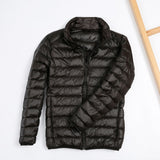 2019 Autumn Puffer Duck Down Jacket Ultra Light Men 90% Coat Waterproof Down Parkas Fashion Mens Collar Outerwear Coat
