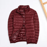 2019 Autumn Puffer Duck Down Jacket Ultra Light Men 90% Coat Waterproof Down Parkas Fashion Mens Collar Outerwear Coat