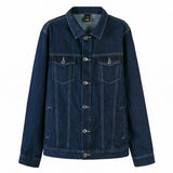 SEMIR denim Jackets men coat dark Blue Casual Teens Denim Jacket cotton Turn-down Collar Long Sleeve Denim Bomber jackets