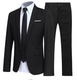 New Men's Suit Two-piece Suit Business Slim Casual Suit Male Youth Groom Wedding Suit Large Size 3XL 4XL 5XL