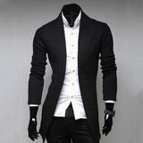 Mens Vintage Blazer Coats Knitted Mandarin Collar Business Dress Blazers Casual Jackets Male Slim Fits Suit Jacket платье пиджак