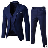 3Pc Wedding Suits for Men Autumn Blazer Pants Single Breasted Smart Casual Straight Female Slim Suits Plus Size 6XL Groom Suit