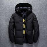 New Winter Jacket Men High Quality Fashion Casual Coat Hood Thick Warm Waterproof Down Jacket Male Winter Parkas Outerwear
