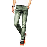 Skinny Jeans Men 2019 Fashion Stretch Jeans Casual Biker Green Denim Trousers Jeans Slim Fit  Black Blue Cowboy Male Jeans Pants