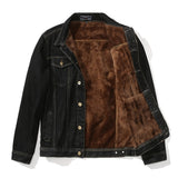Warm Fleece Cowboy Denim Jacket Men Winter Outdoor Parka Men's Thick Trendy Jacket and Coat Outwear Mens Jean Jackets,GCM010