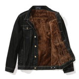 Warm Fleece Cowboy Denim Jacket Men Winter Outdoor Parka Men's Thick Trendy Jacket and Coat Outwear Mens Jean Jackets,GCM010