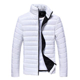 2019 Men Jacket Puffer Coat Jackets Basic Winter Warm Down Stand Collar Zipper Ultralight Mens Outwear