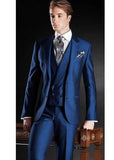 Elegant Grey Men Suit Prom Tuxedo Slim Fit 3 Piece (Jacket+Vest+Pants) Groom Wedding Suits For Men Custom Blazer