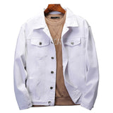 Denim Jacket Men Solid Black Mens Denim Jacket and Coats Bomber Jacket Men High Quality Cowboy Men's Jean Jacket Chaqueta Hombre