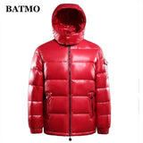BATMO 95% white duck down hooded jackets men,men's winter down jackets ,parkas men,plus-size M-4XL R103
