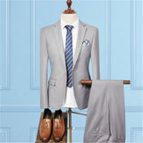 Jacket Pant Vest / 2019 Fashion Men Business Suits Three Piece Sets / Men's Wedding Dress Suit Blazers Coat Trousers Waistcoat