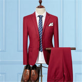 Jacket Pant Vest / 2019 Fashion Men Business Suits Three Piece Sets / Men's Wedding Dress Suit Blazers Coat Trousers Waistcoat