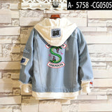 Riverdale 2019 Kpop Denim Jean Stitching Jacket Coat Harajuku Bangtan Boy Jimin Suga Jungkook Clothes fans Riverdale Hoodies