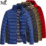 Brand Spring autumn Casual Parkas Stand Collar Coat Male Warm Fashion winter cotton-capped down Jacket Men clothing