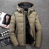 New arrival White Duck Down Jacket Men Autumn Winter Warm Hooded Coat Men's Ultralight Duck Down Jacket Windproof Parka 1805